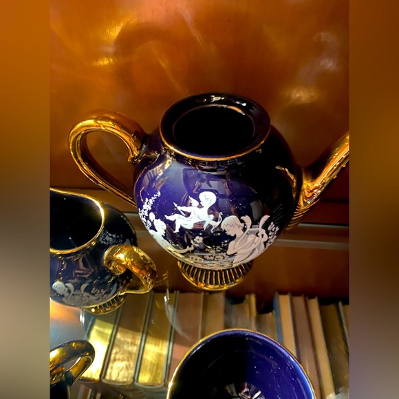 Florentine Espresso set for 5 RARE , PERFECT - Picture 4 of 7